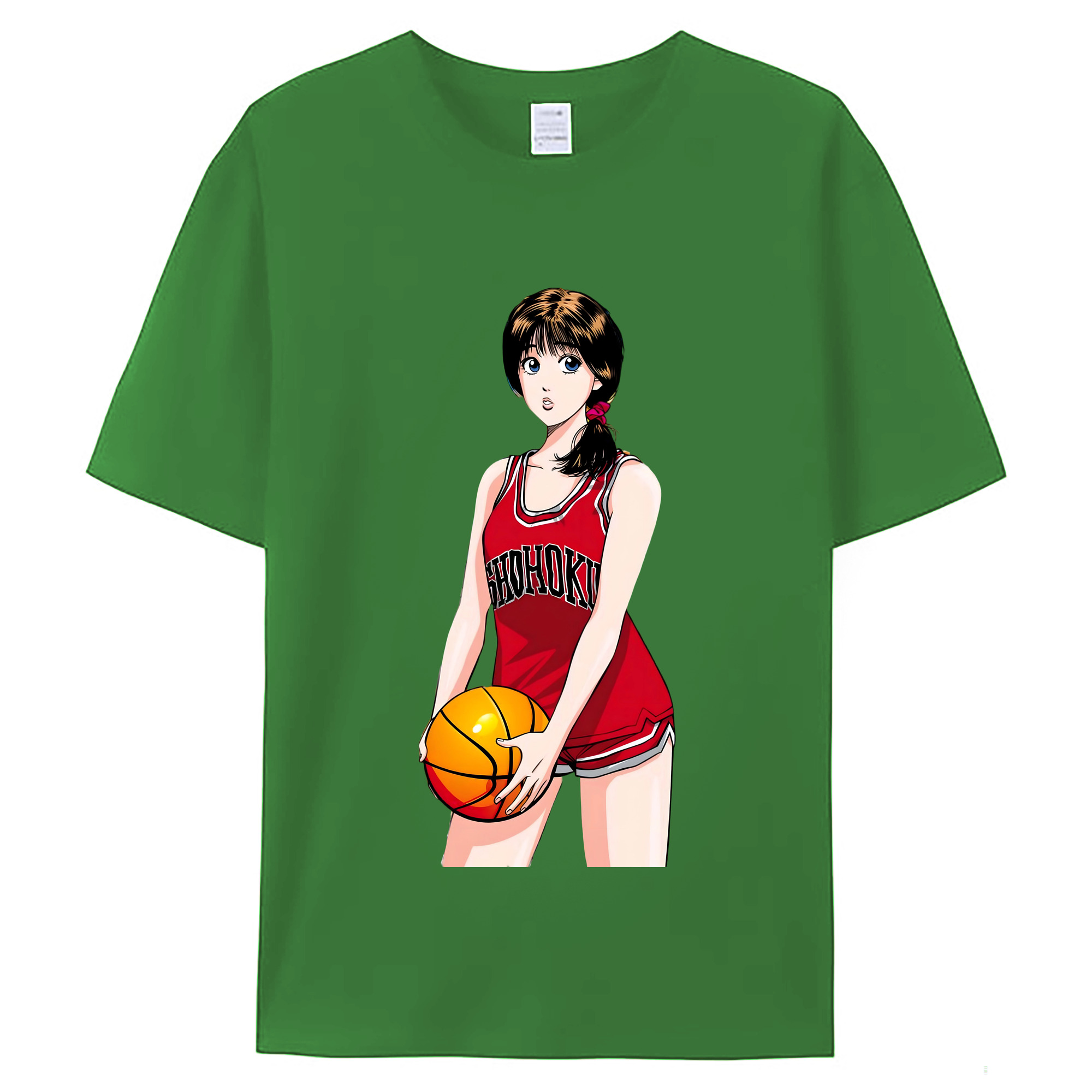（画像用） SLAM DUNK／スラムダンク レディースカジュアルプリントTシャツ（綿100％）